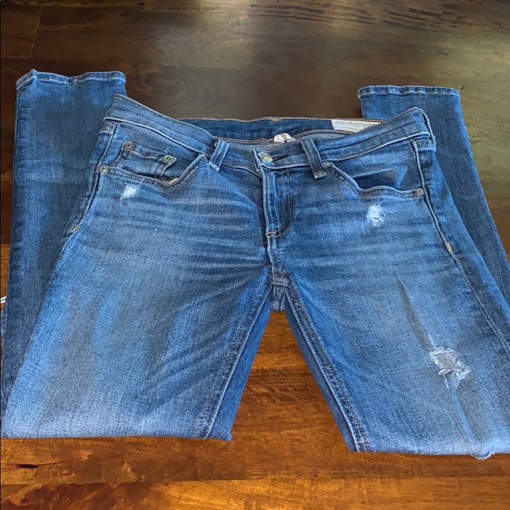 Rag & Bone jeans with zipper along the leg